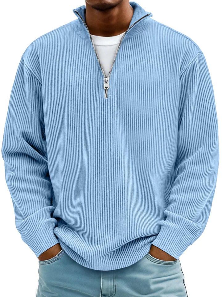 Delacroix™ Ribbed Zip Sweater