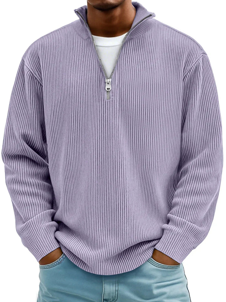 Delacroix™ Ribbed Zip Sweater