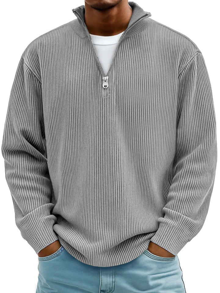Delacroix™ Ribbed Zip Sweater