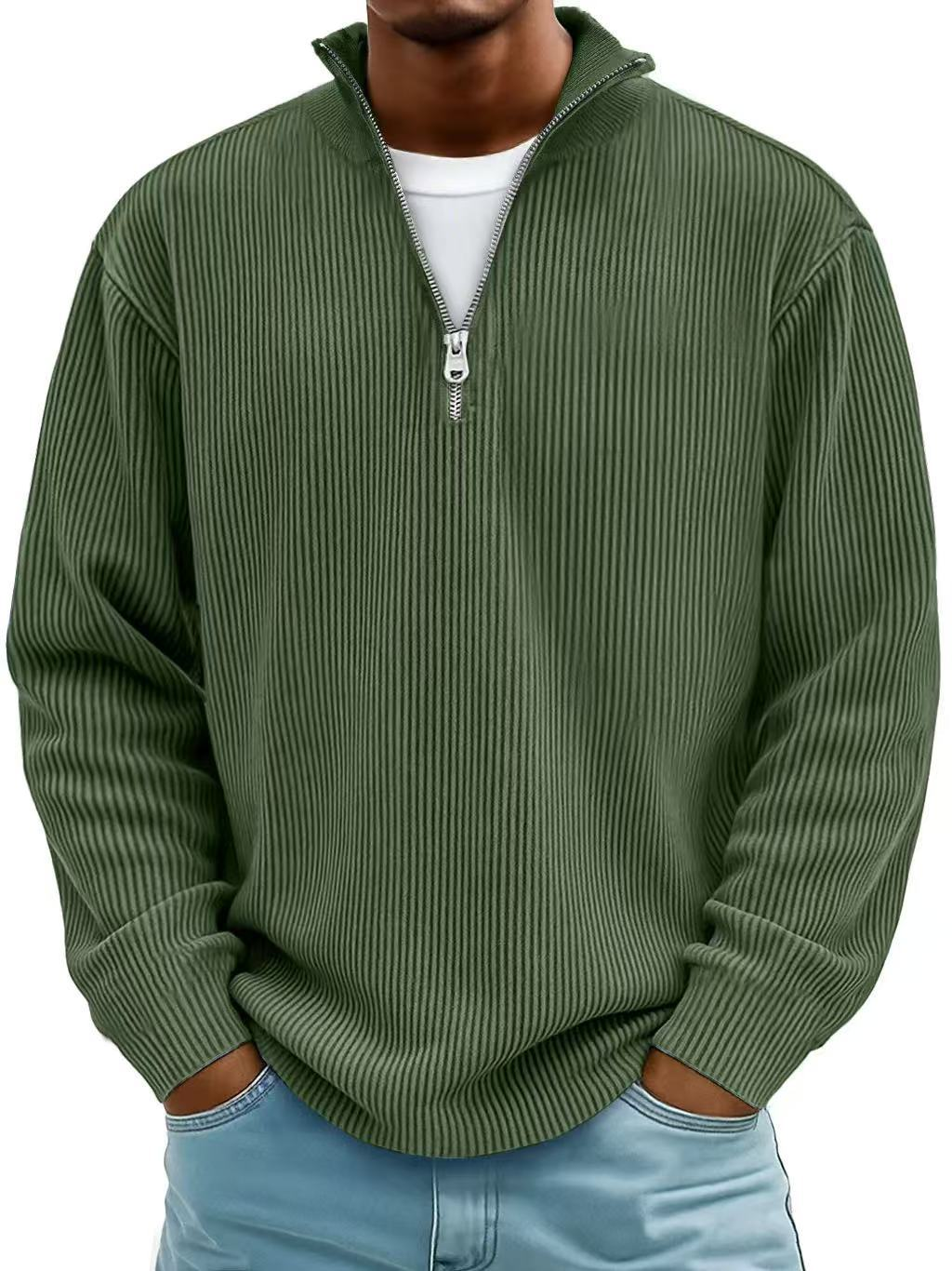 Delacroix™ Ribbed Zip Sweater