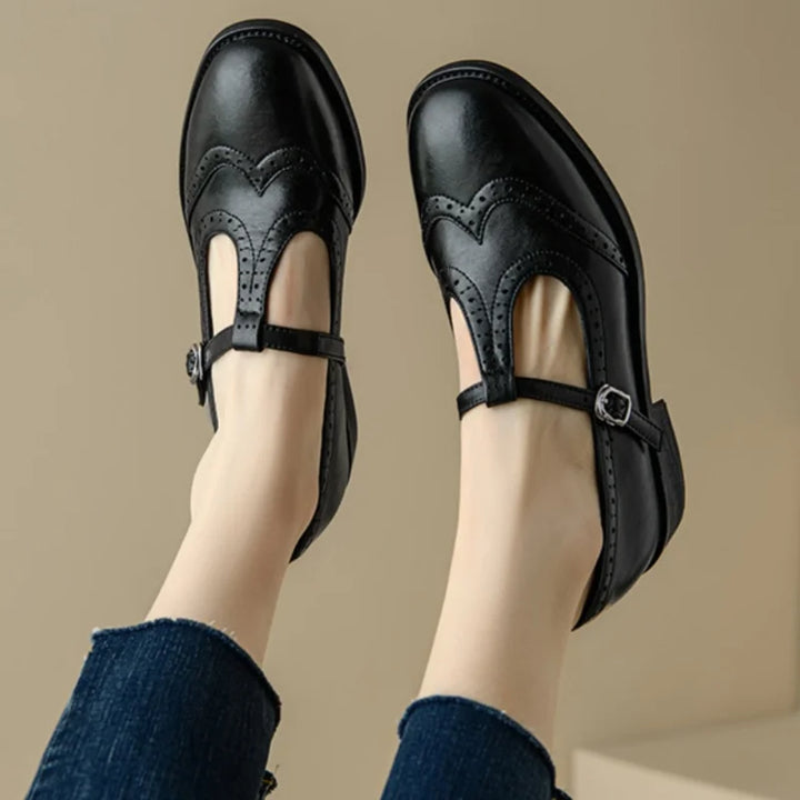 Fiona| Elegant T-Strap Mary Janes