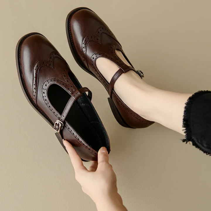 Fiona| Elegant T-Strap Mary Janes
