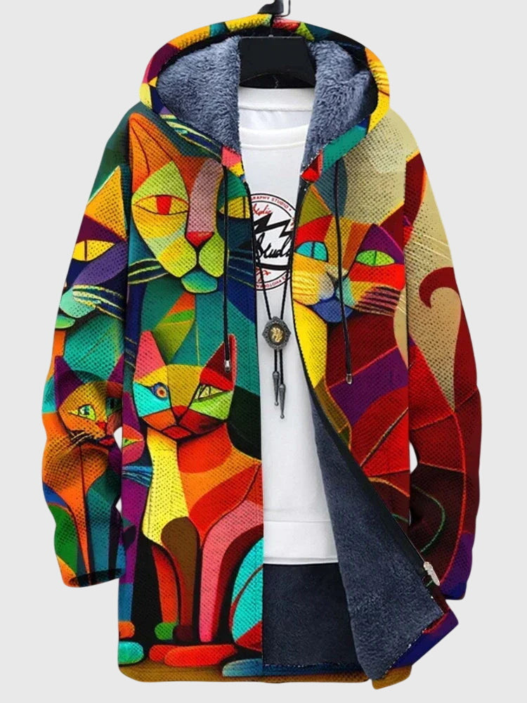 Anna | Jacket with Artistic Print