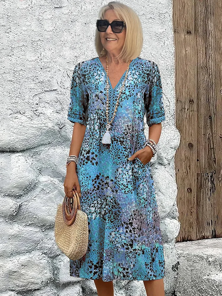 Elara | Vibrant Midi Dress