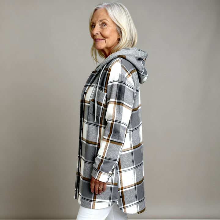 MARTINA | WOMEN'S MESH BUTTON PLACKET JACKET